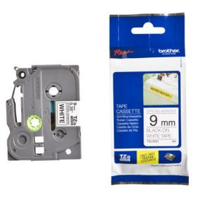   BROTHER TZe-S221 FEHÉR ALAPON FEKETE LAMINÁLT 9MM/8M EREDETI SZALAG (TZES221)
