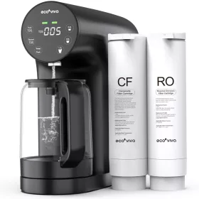   ECOVIVA WP-RO-200G-B ASZTALI, FORDÍTOTT OZMÓZIS VÍZTISZTÍTÓ, 5-LÉPCSŐS SZŰRÉS, TDS KIJELZŐ, TELEPÍTÉS NÉLKÜL, FEKETE